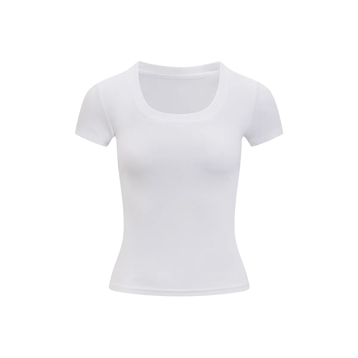 Ariseism Универсальная Однотонная Облегающая крой Короткий Рукав Т-Рубашки Для Женщин Летние Женские