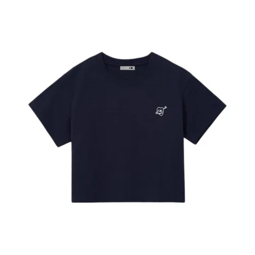 OIOICOLLECTION Женские футболки морского синего цвета
