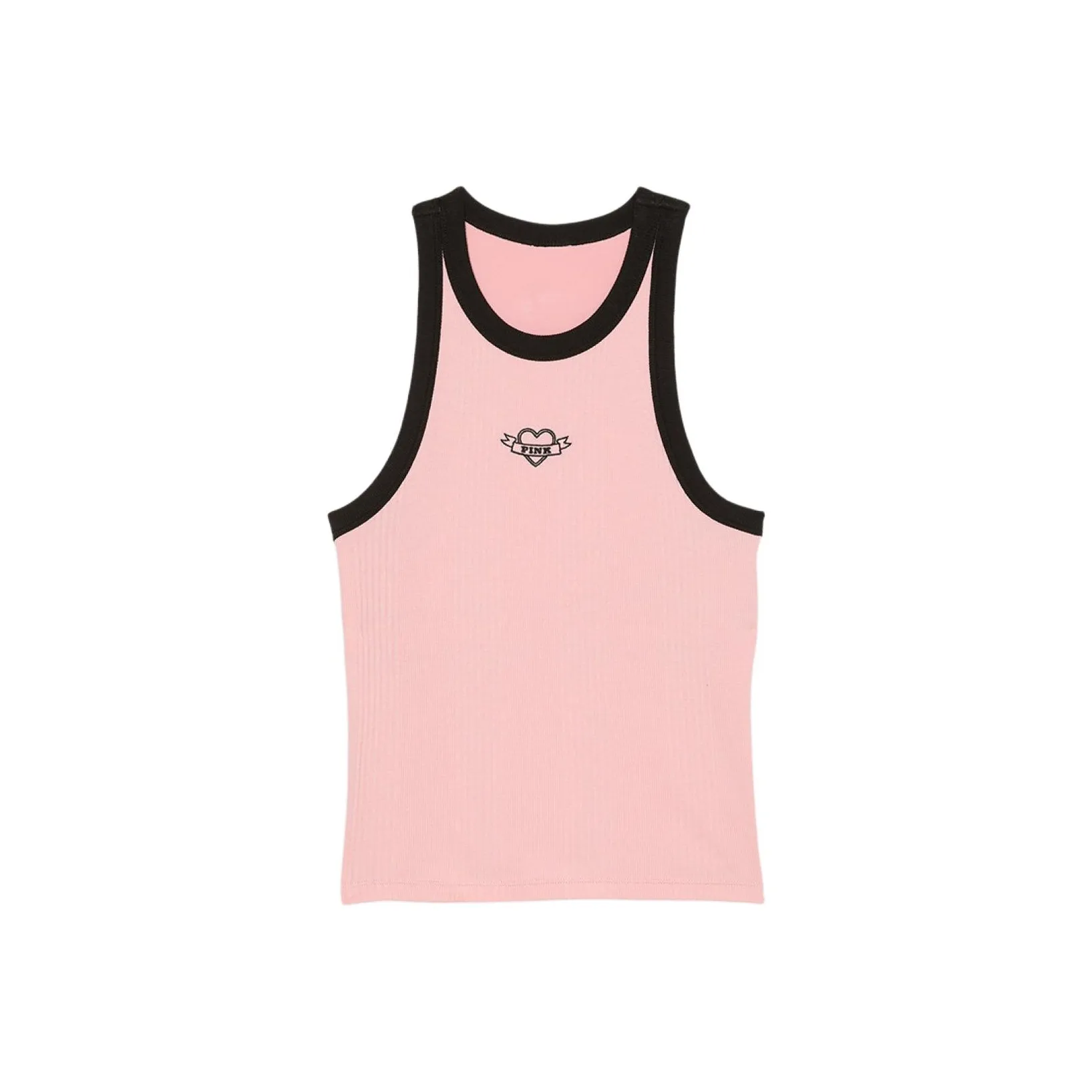 Victoria's Secret Tank Top Women's Almond Pink Black Multicolor