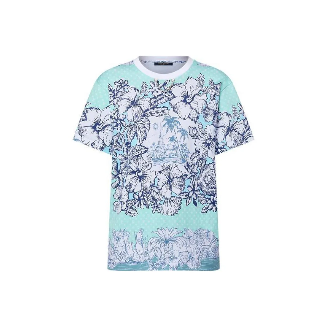 LOUIS VUITTON Tropical Floral Print T-Shirt