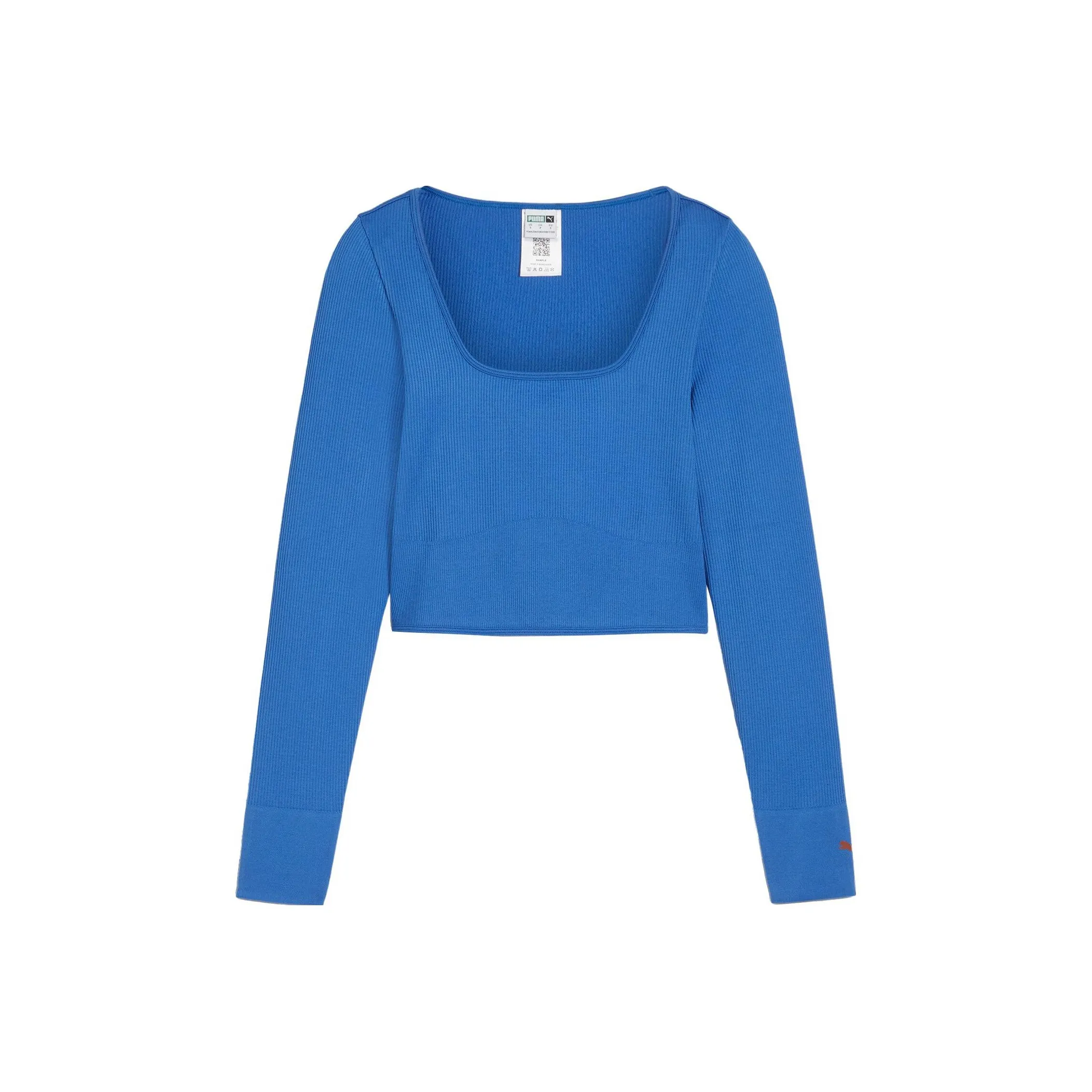 PUMA CORSET Длинный рукав Т-рубашка Женская Синяя