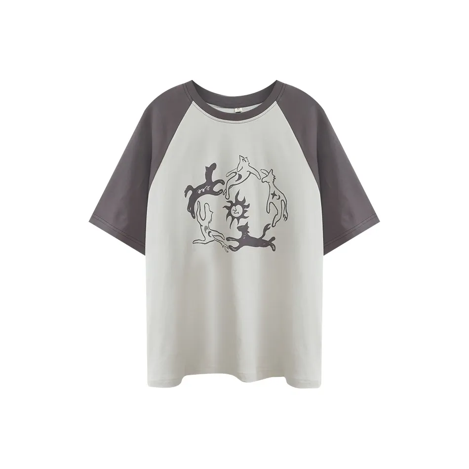 HOT HORSE T Shirt Unisex Gray Purple