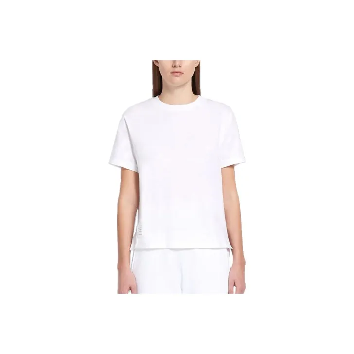 THOM BROWNE Logo Patch Crewneck T Shirt