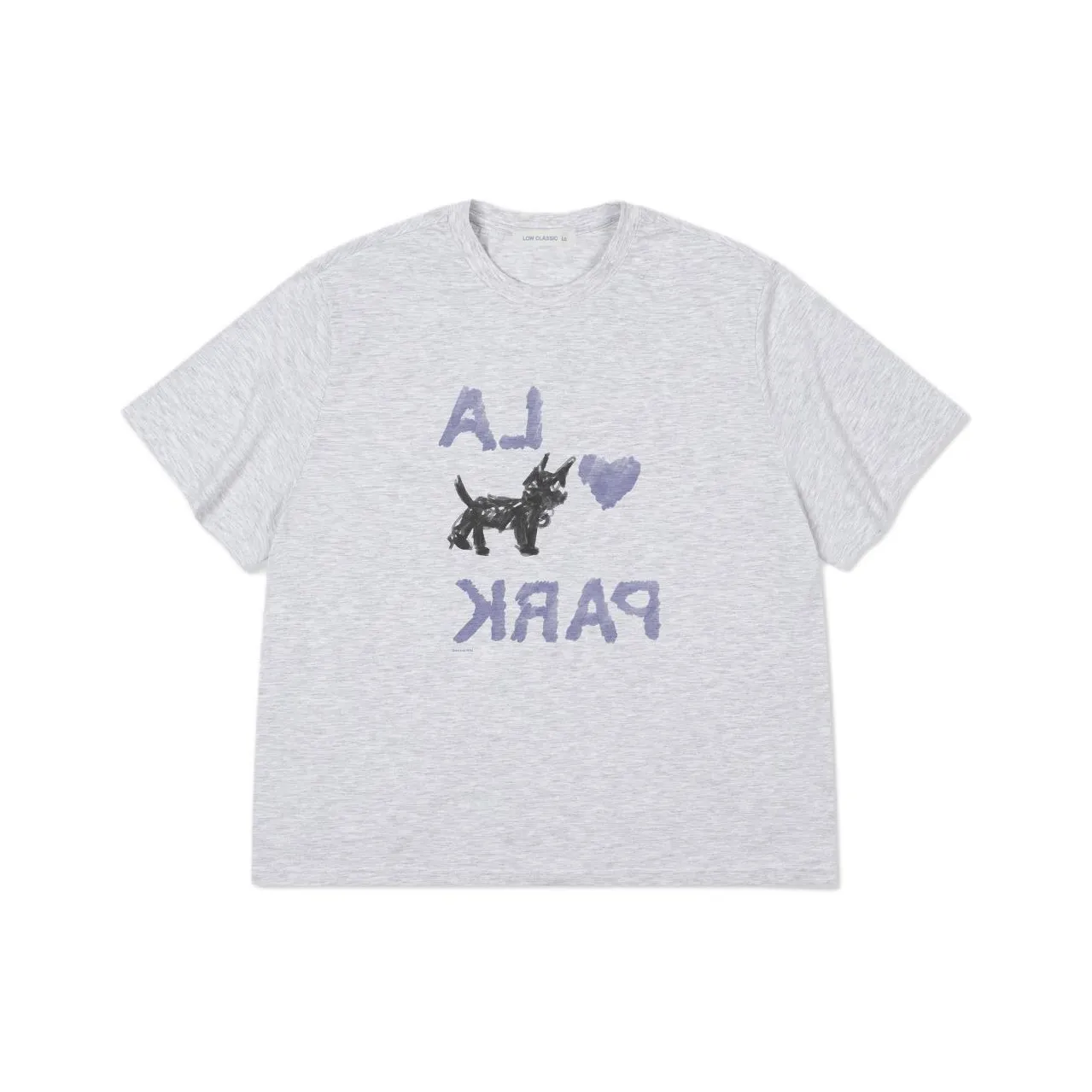 Low Classic T Рубашка Женская Светлый Меланж Серый Светлый Меланж Серый