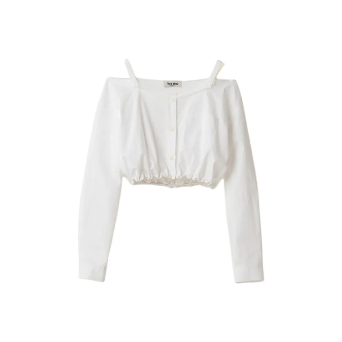 MIU MIU Crop Tops Women's White