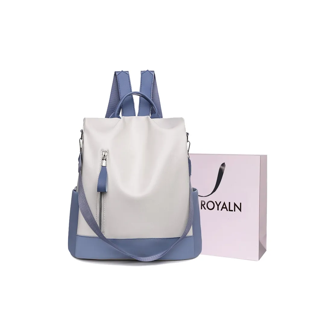 LOUIS ROYALN Рюкзак из коровьей кожи стандартный белый хаки черный