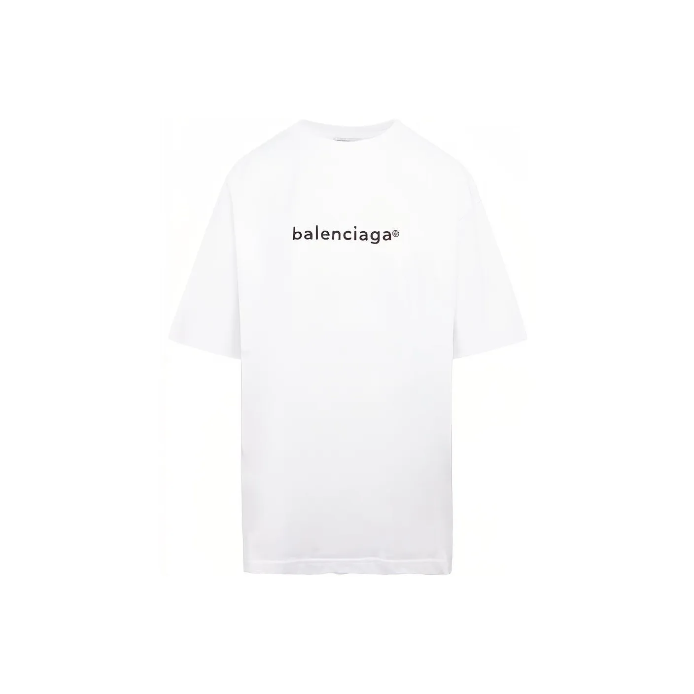 Balenciaga SS21 Рукав с оборванным плечом T-рубашка Женская Белая