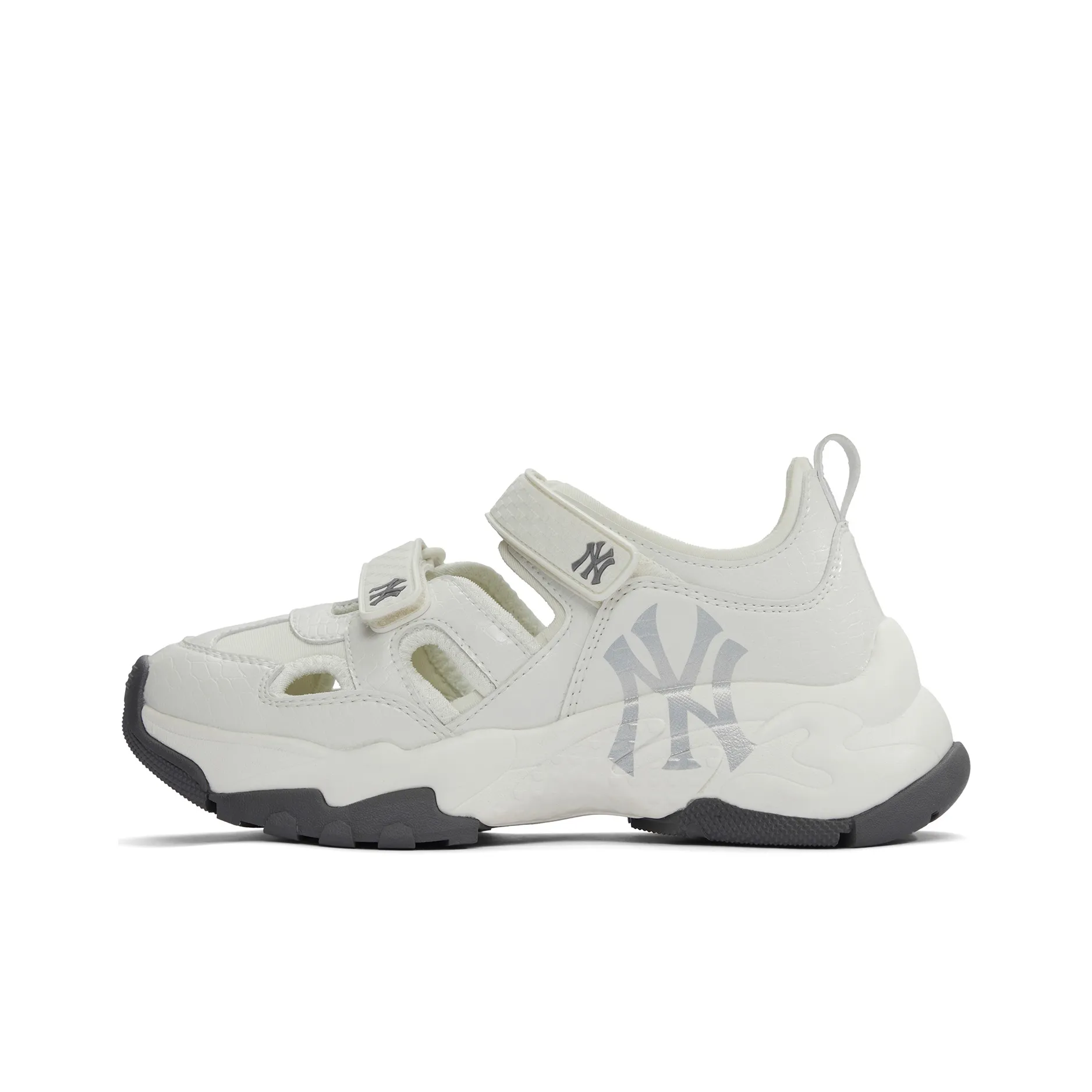 MLB Сандал Chunky Mask противоскользящий дышащий устойчивый к истиранию обувь для активного отдыха унисекс белый