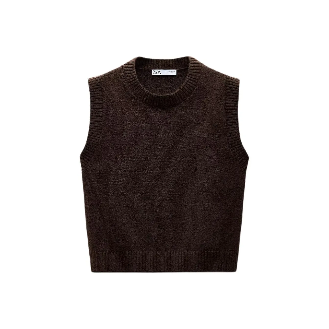 ZARA Tank Top Women's Dark Brown