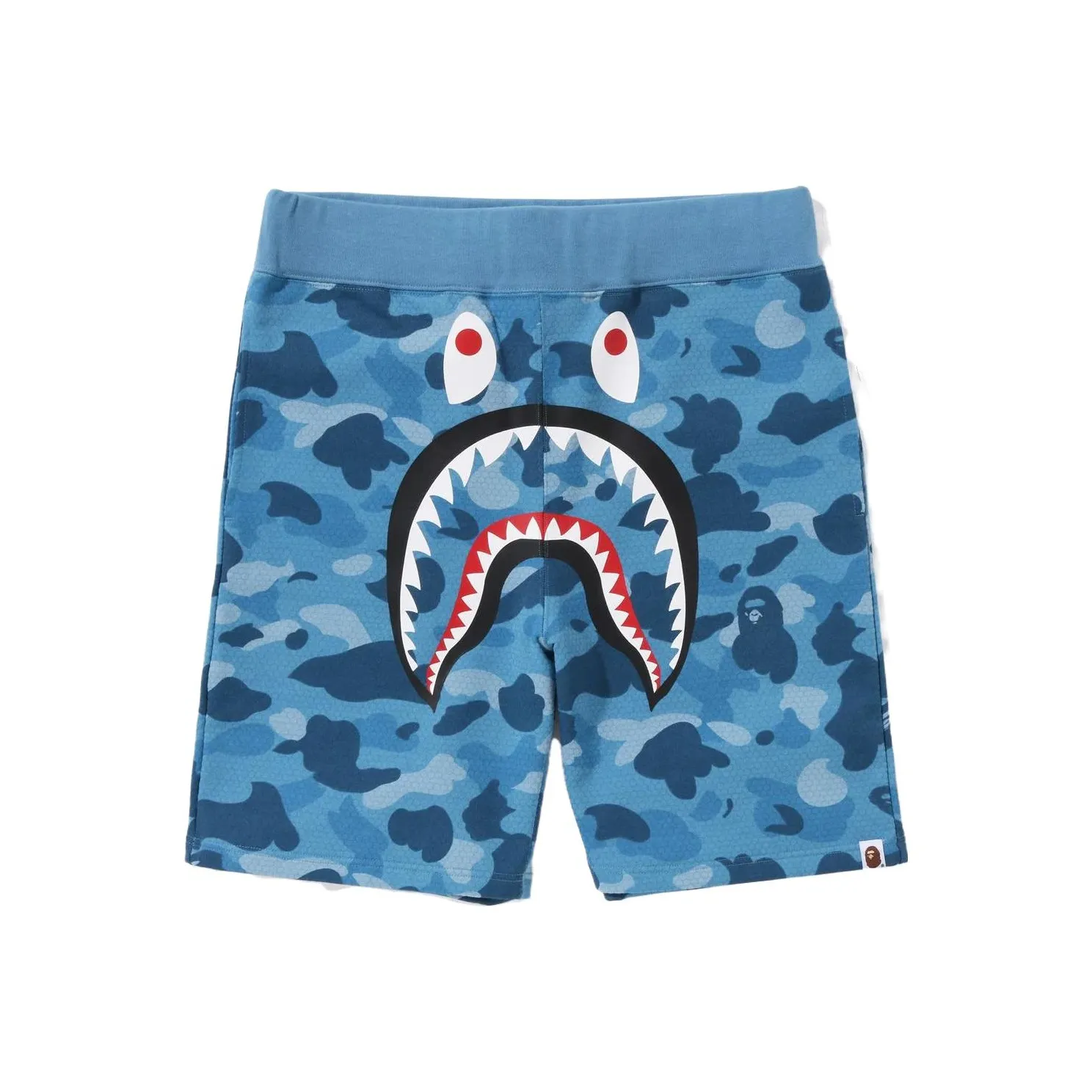 Bape Honeycomb Camo Shark Sweat Shorts