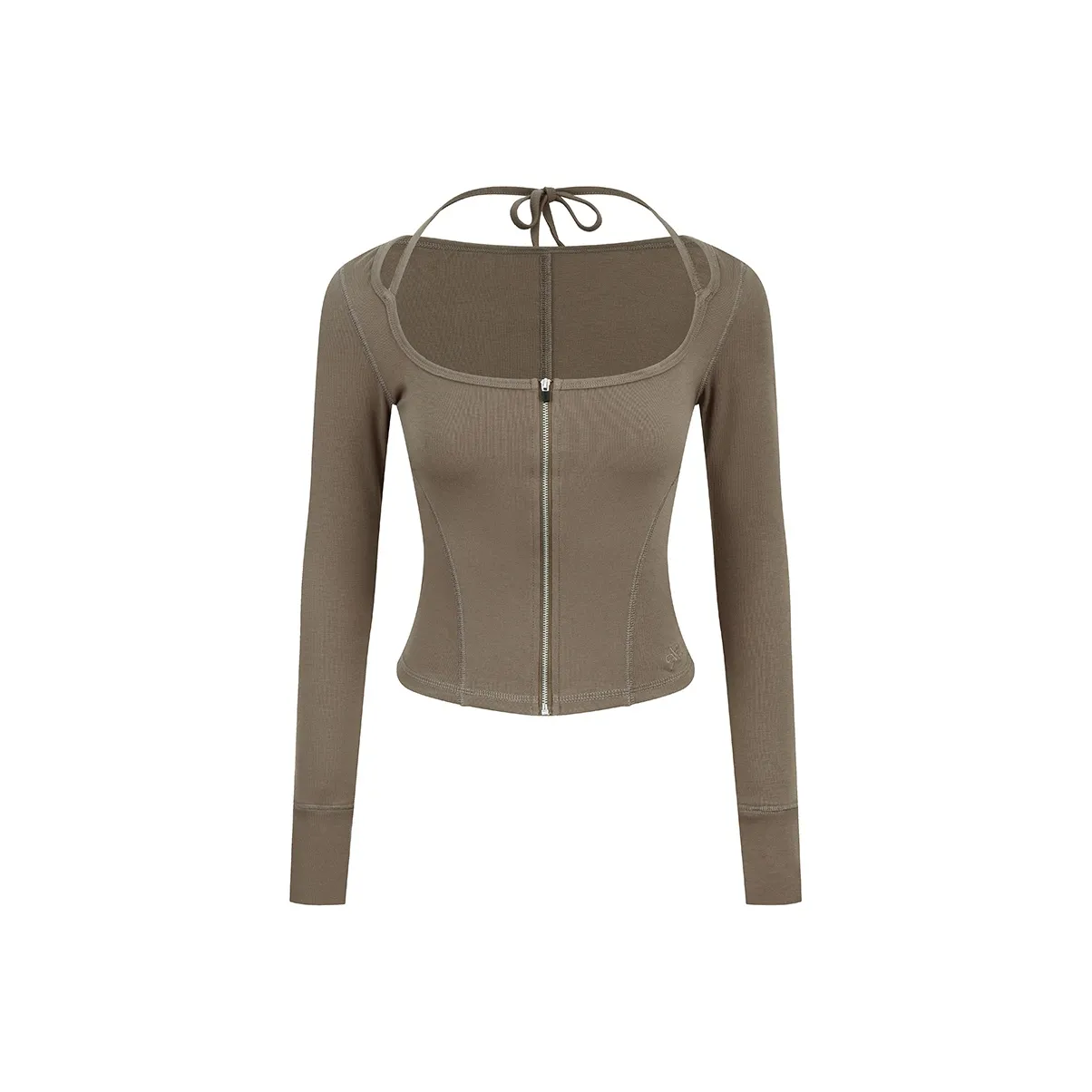 Ariseism Стандартный дизайн Длинный рукав Рубашка Осенняя зимняя новинка Внутренний слой Топ Облегающий крой Базовый слой Женский