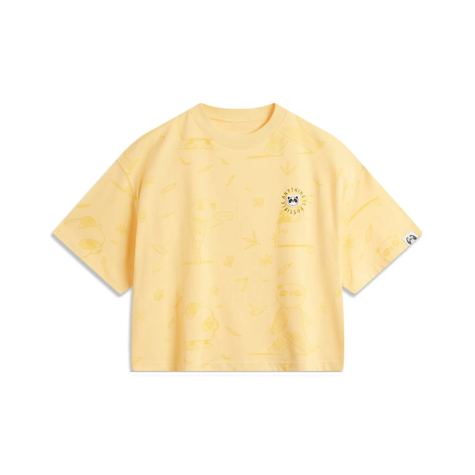LiNing Sports Life Collection T Shirt Women's Golden Mist Color