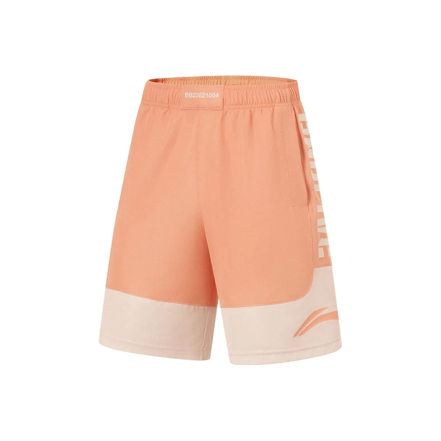 LiNing Sports Shorts Men's Sunset Orange Moonlight Gray