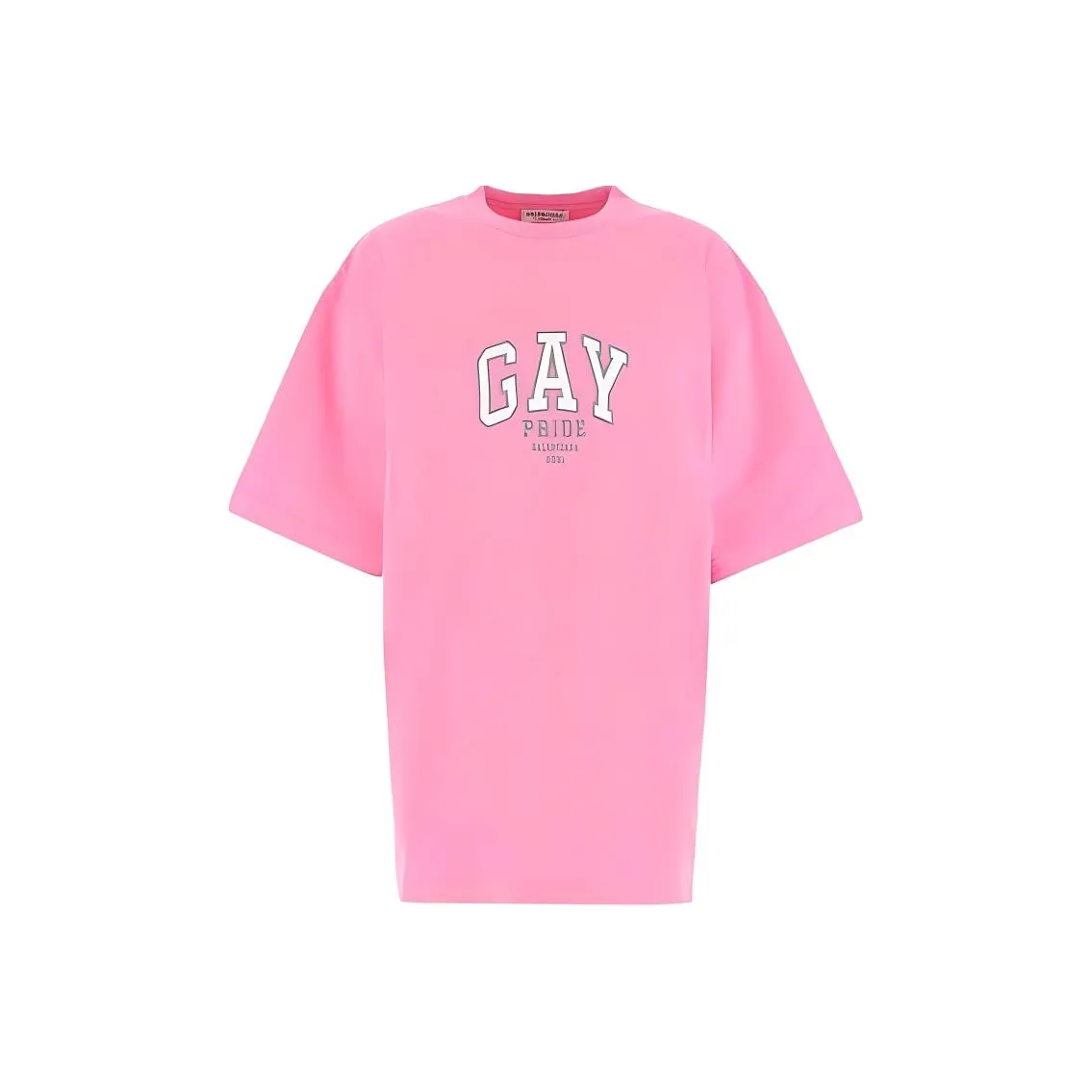Balenciaga T Shirt, Loose Fit Women's Pink