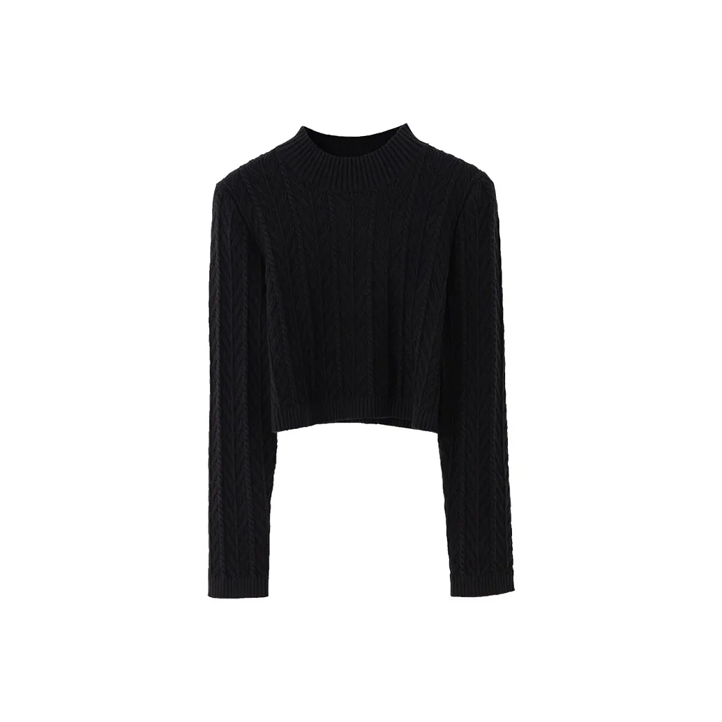 SOON FLOWER Crop Top Женский Черный