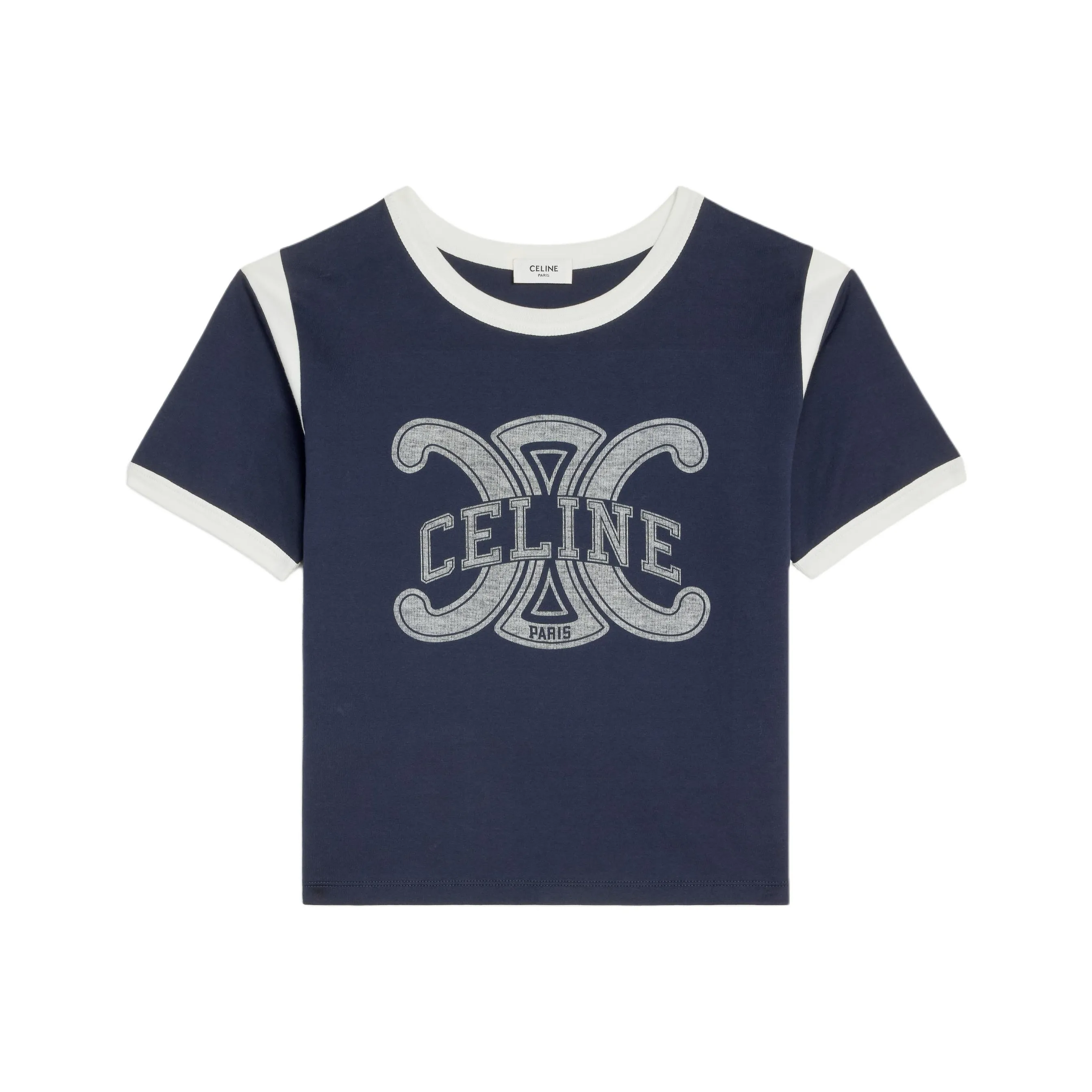 CELINE Triomphe Regular T-shirt In Cotton Jersey