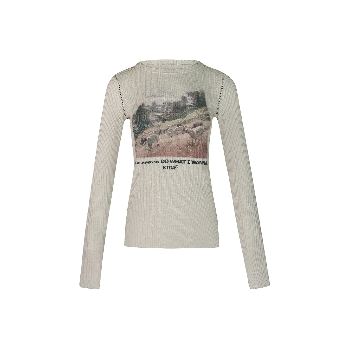 KTDA Серые Женские Футболки