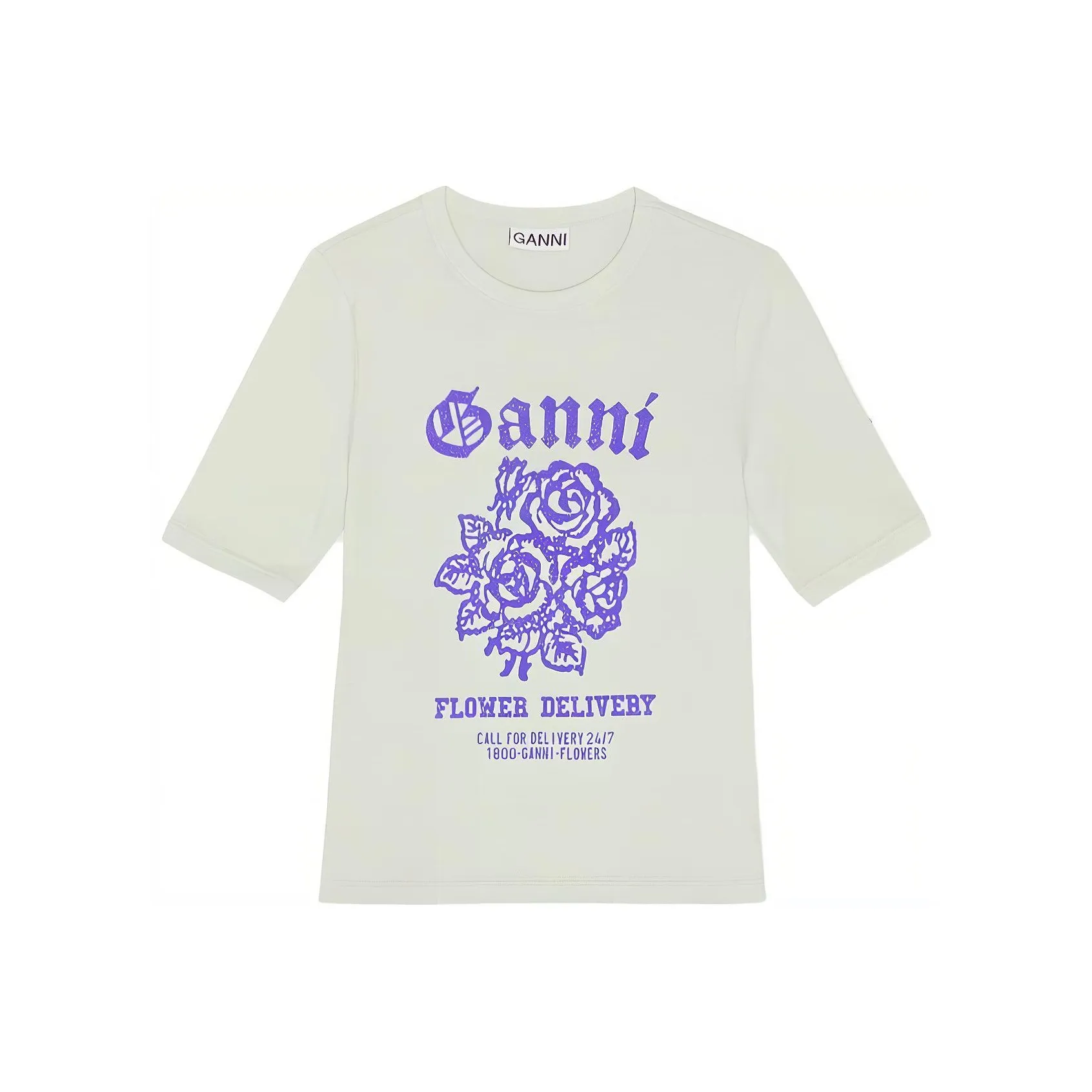 GANNI T Shirts Women's Sea Foam Green