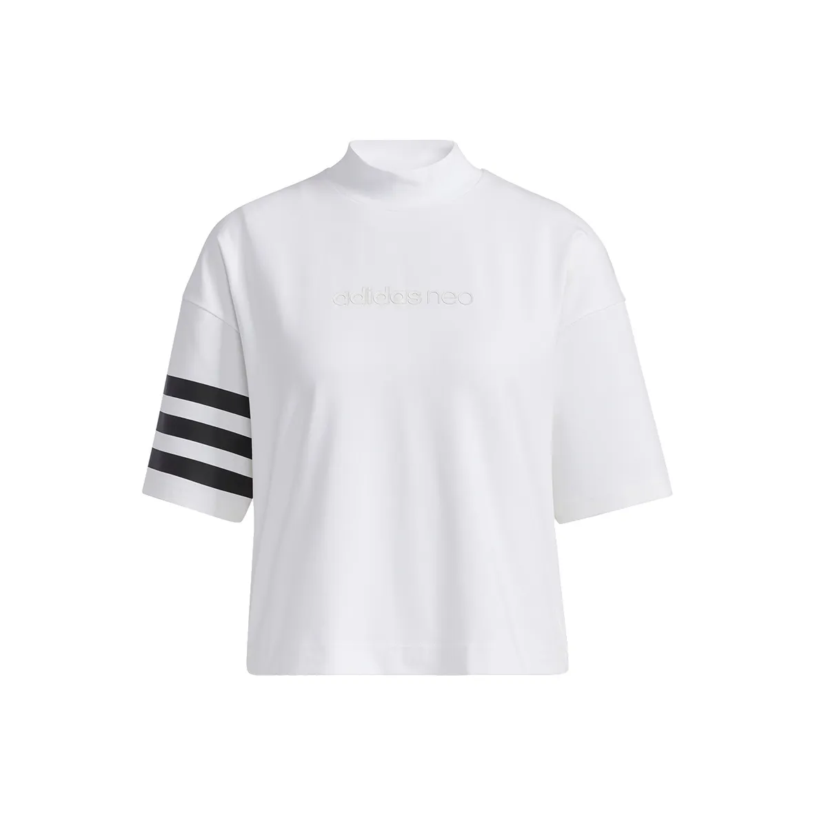 ADIDAS NEO Т-рубашка с рукавом-трубкой женская белая
