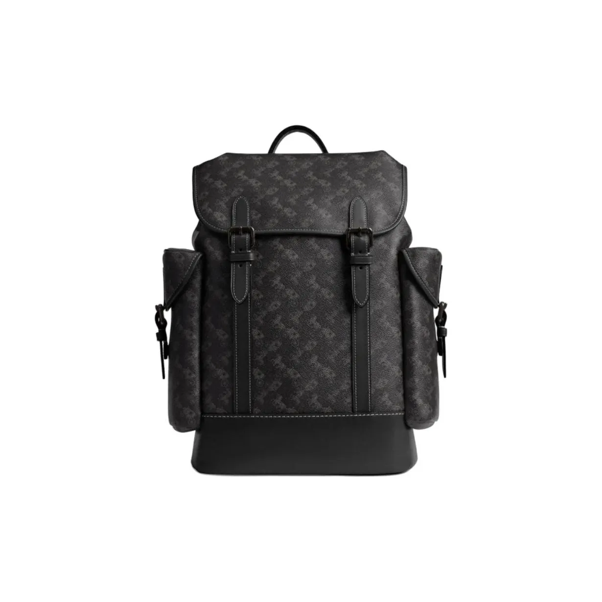 COACH Coated Canvas Backpack Tubas Men's Black