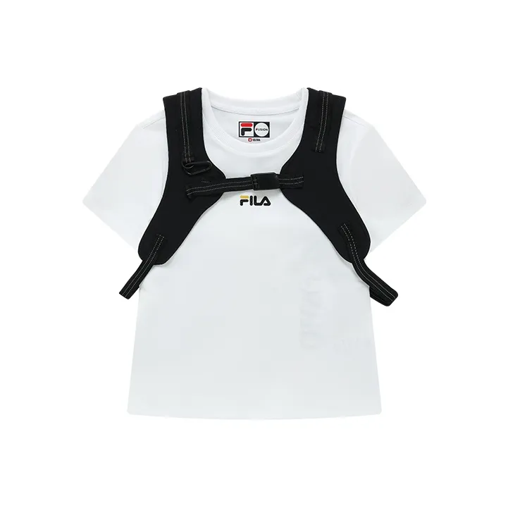 FILA FUSION FILA FUSION Sports Lifestyle Series Комплект с короткими рукавами T-рубашка Женская Стандартная Белая