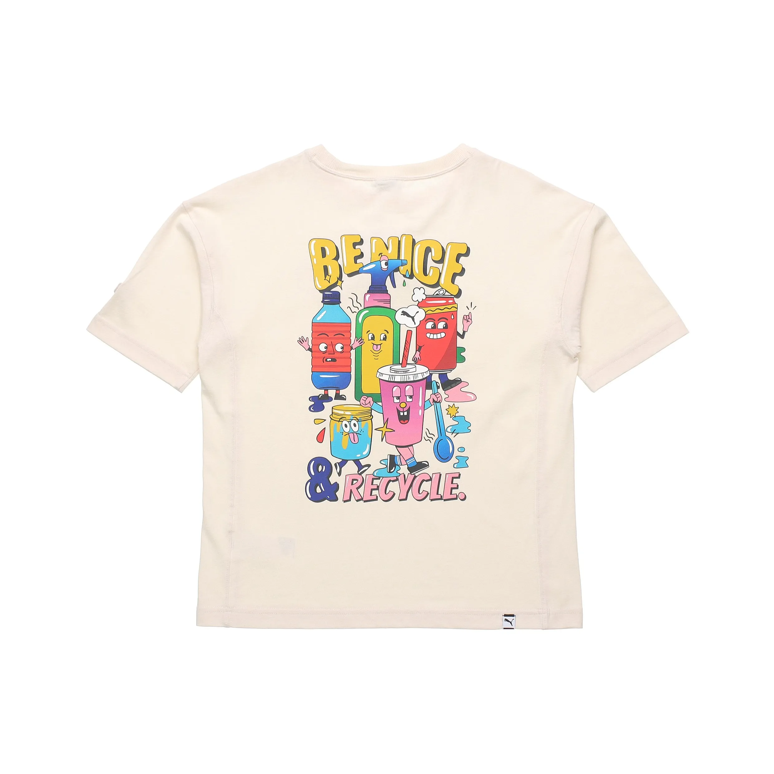 PUMA T Shirts Women's Ecru