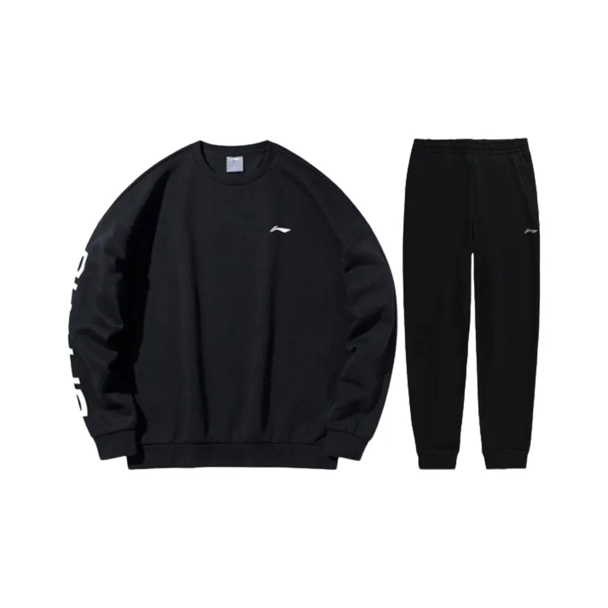 LiNing Table Tennis Series Худи Комплект Мужской Черный + Черный