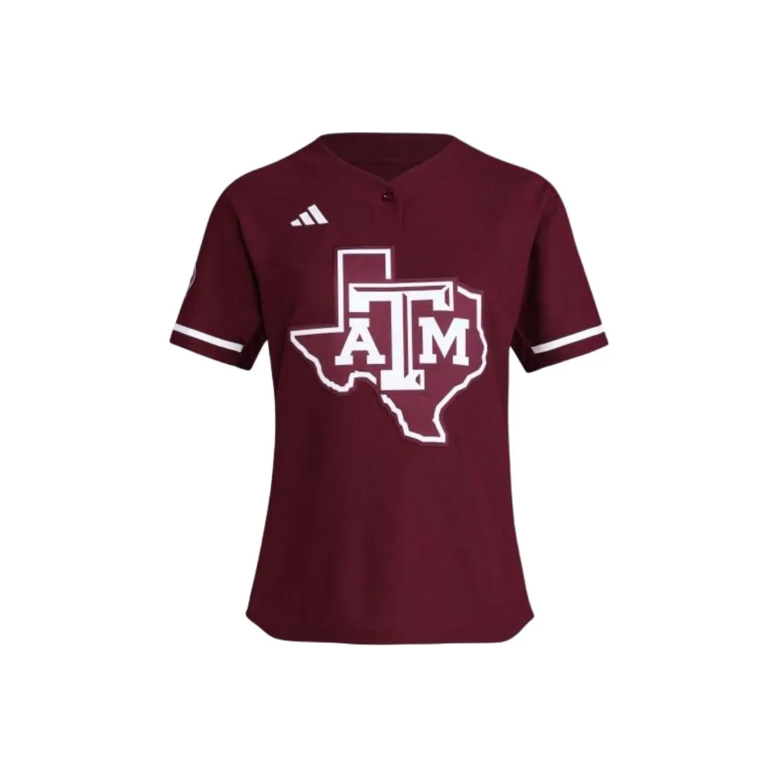Adidas Free Shipping With AdiClub Texas A&M One Button Softball Jersey