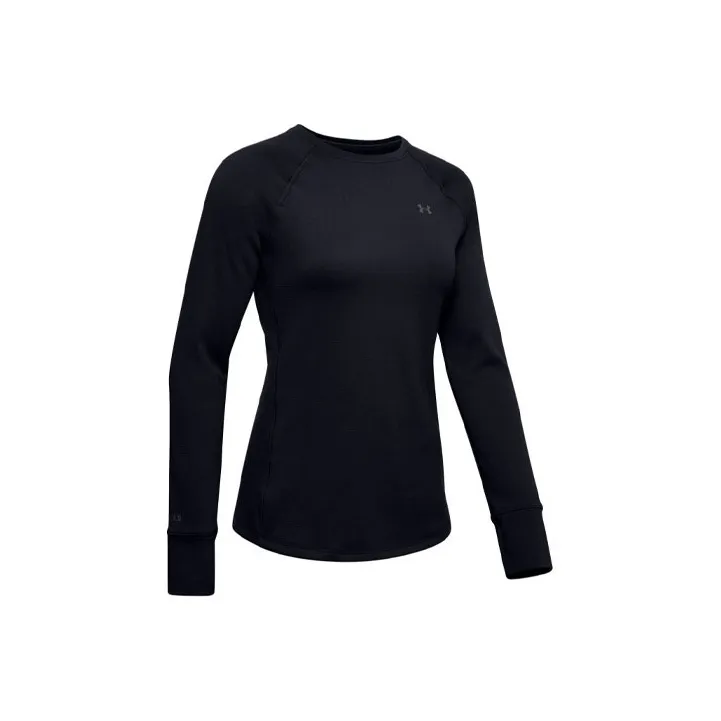 Under Armour ColdGear Рукав реглан T-рубашка Женская Черная