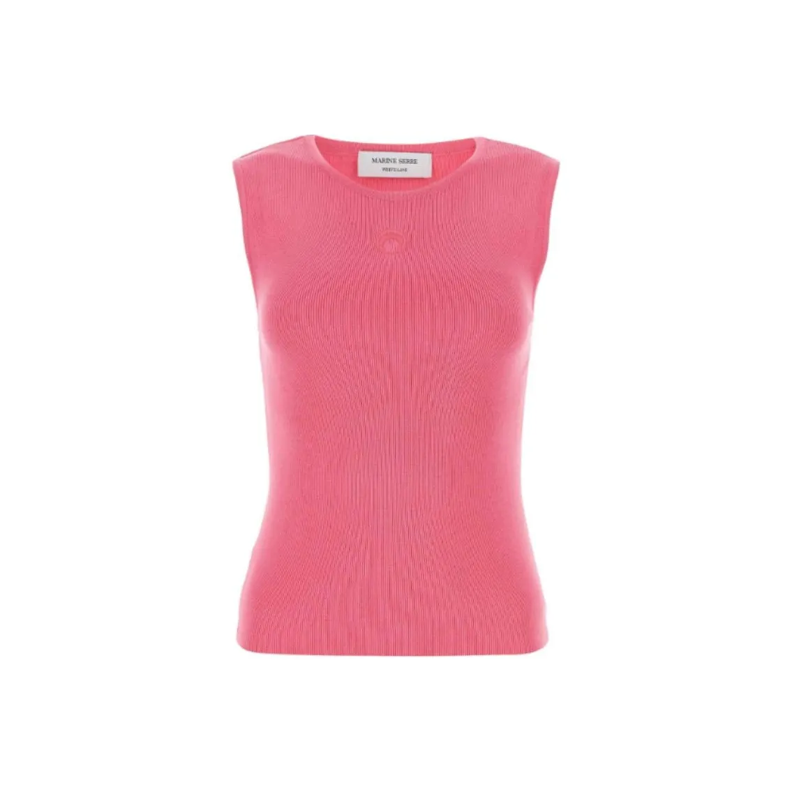 Marine Serre Core Knitted Vest Top 'Pink'