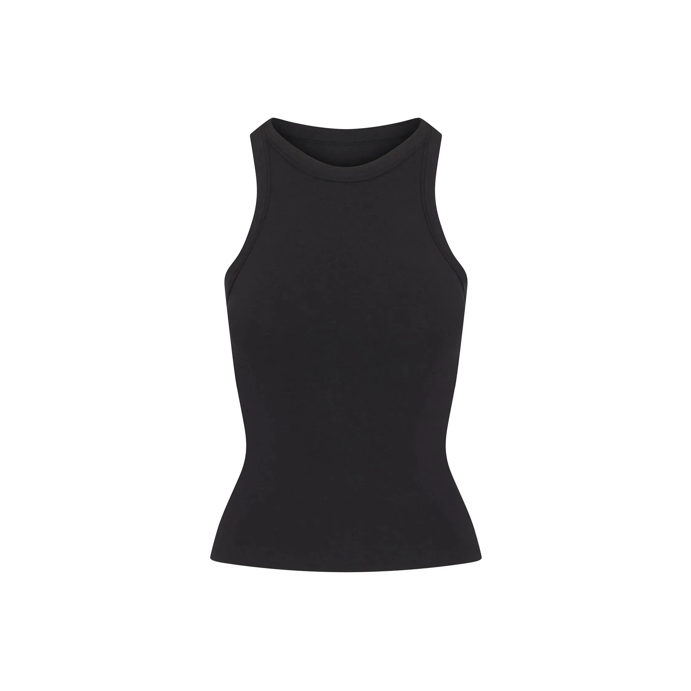 SKIMS Хлопок Джерси Круглый вырез Майка Женская SOOT Дымчато-серый