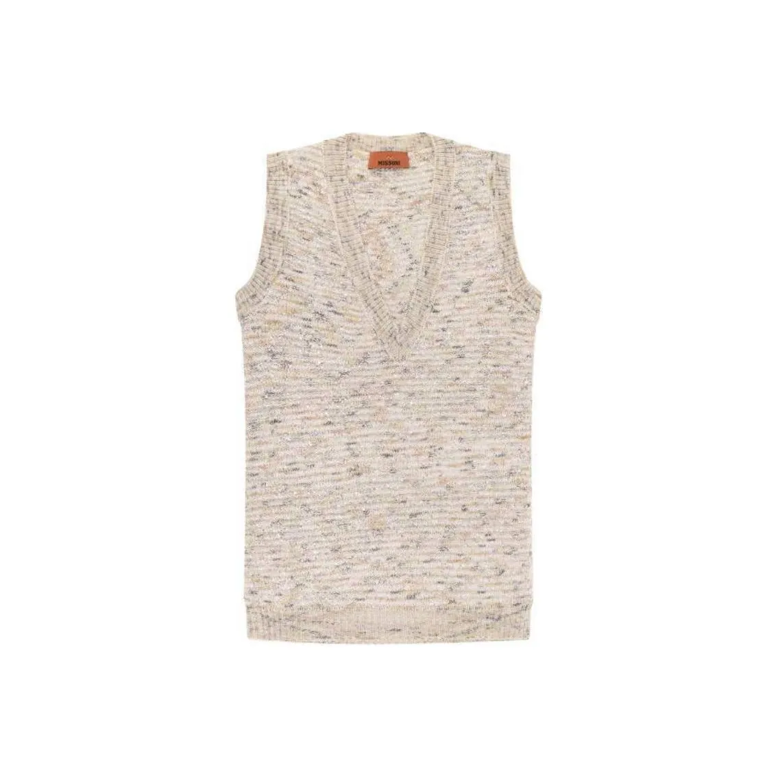 MISSONI Sequin Embellished V Neck Knitted Top