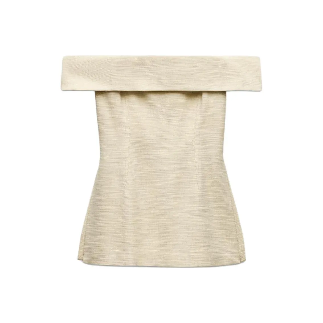 ZARA Майка Женская Светлый Бежевый