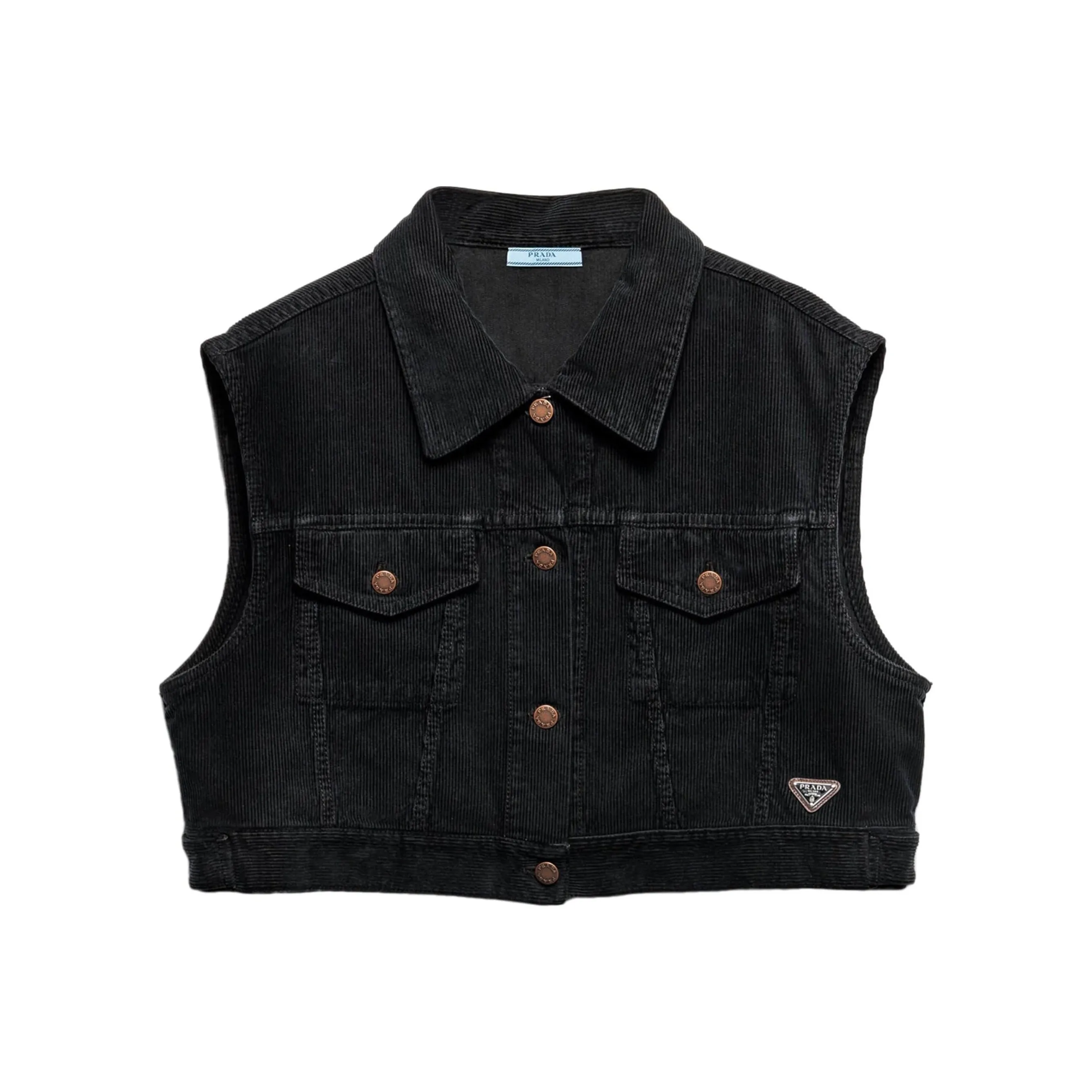 PRADA Corduroy Denim Vest