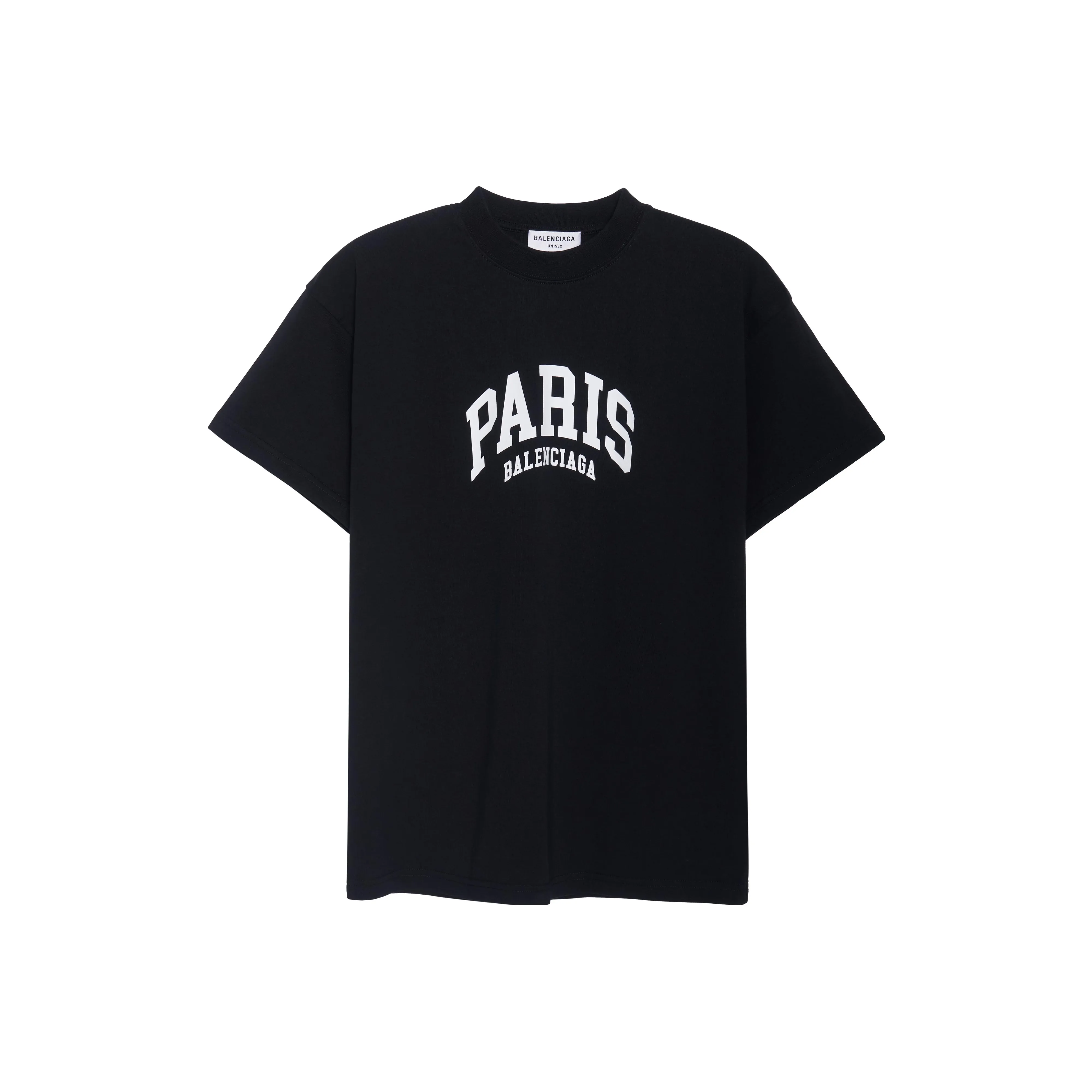 Balenciaga Cities Paris SS22 T-Shirt Loose Fit Women's Black