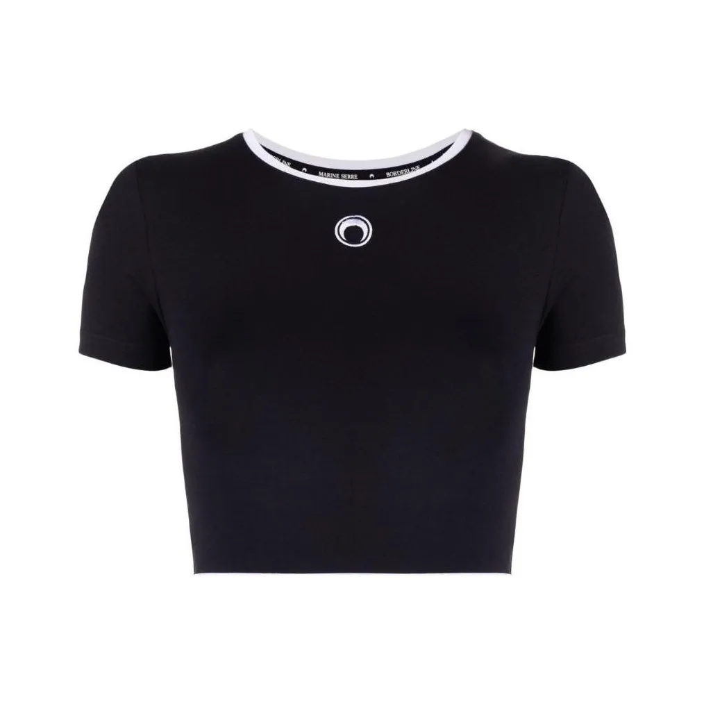 Marine Serre SS23 T-Shirt Женская Черная
