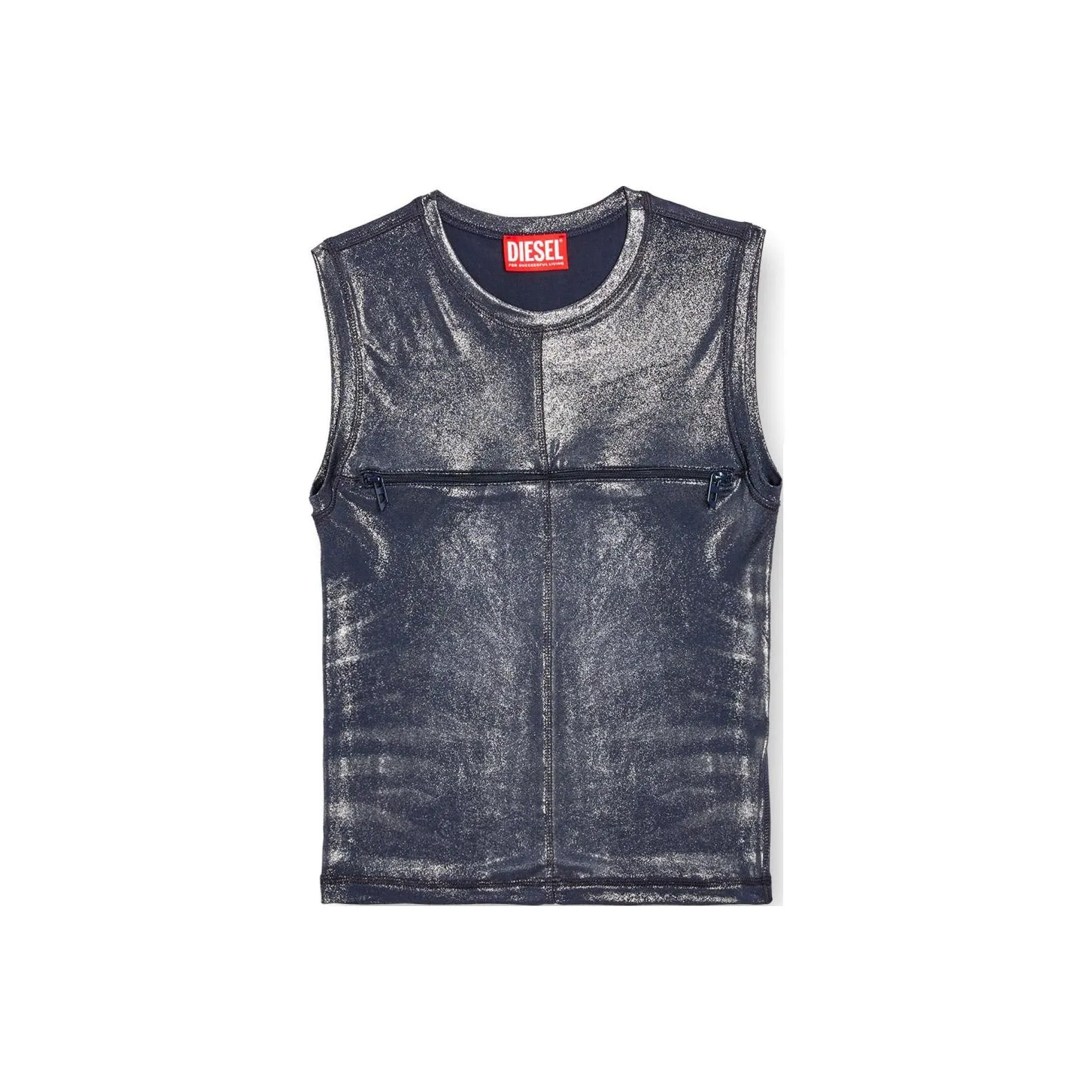 DIESEL T Vezzy Metallic Slit Tank Top