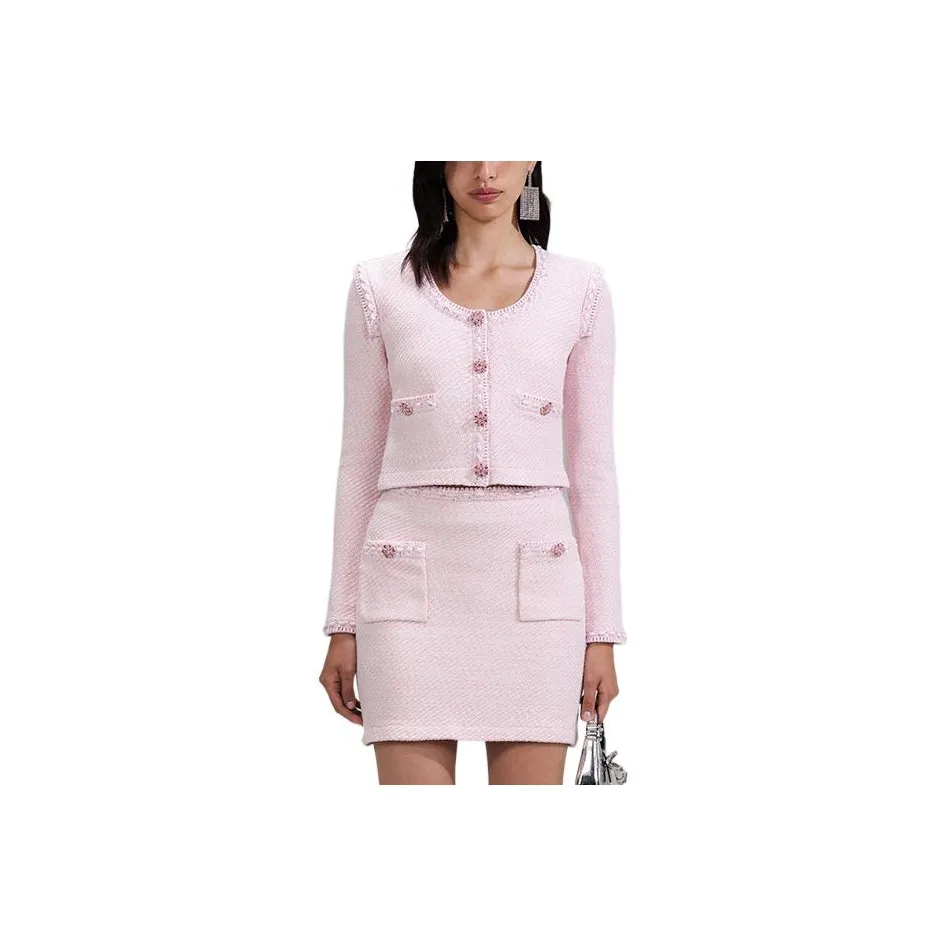 Self Портрет Chinese New Year Розовый Женские Короткие топы