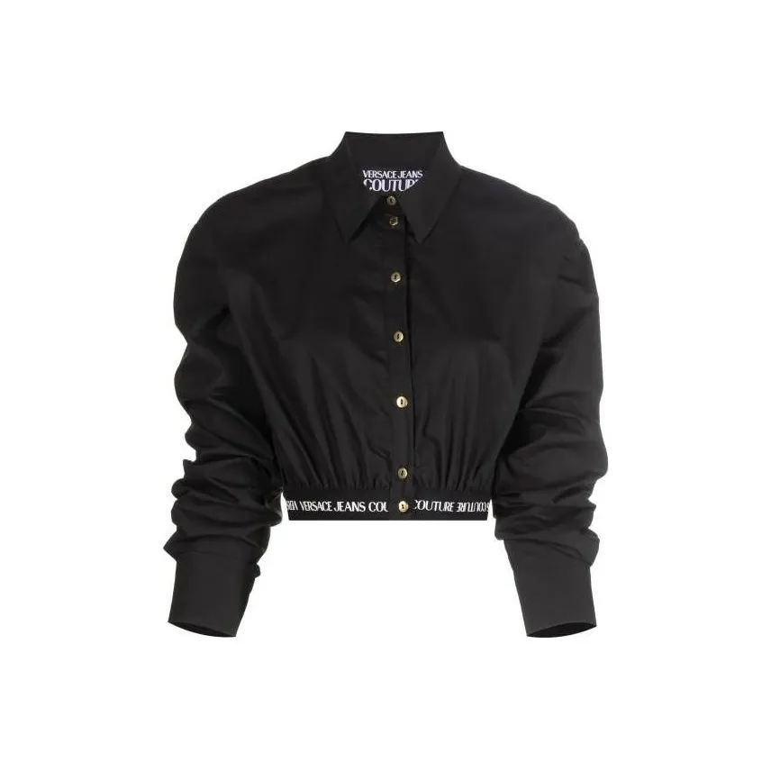 VERSACE JEANS COUTURE FW22 Crop Top Women's Black