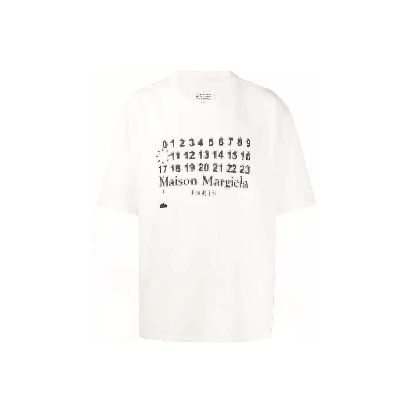 Maison Margiela Drop Shoulder Sleeve T Shirt Women's White