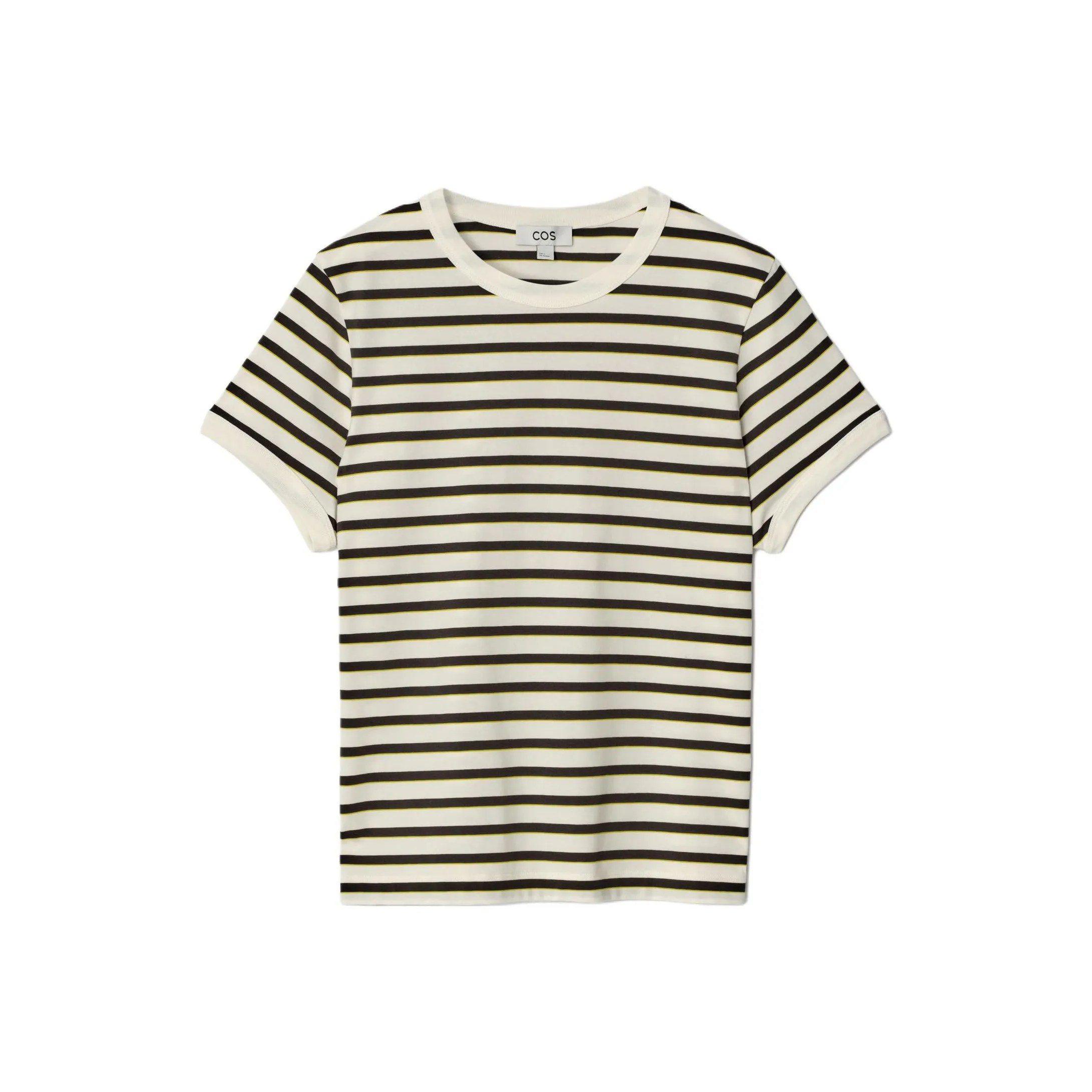 COS Regular T Shirt Women's White/Stripes