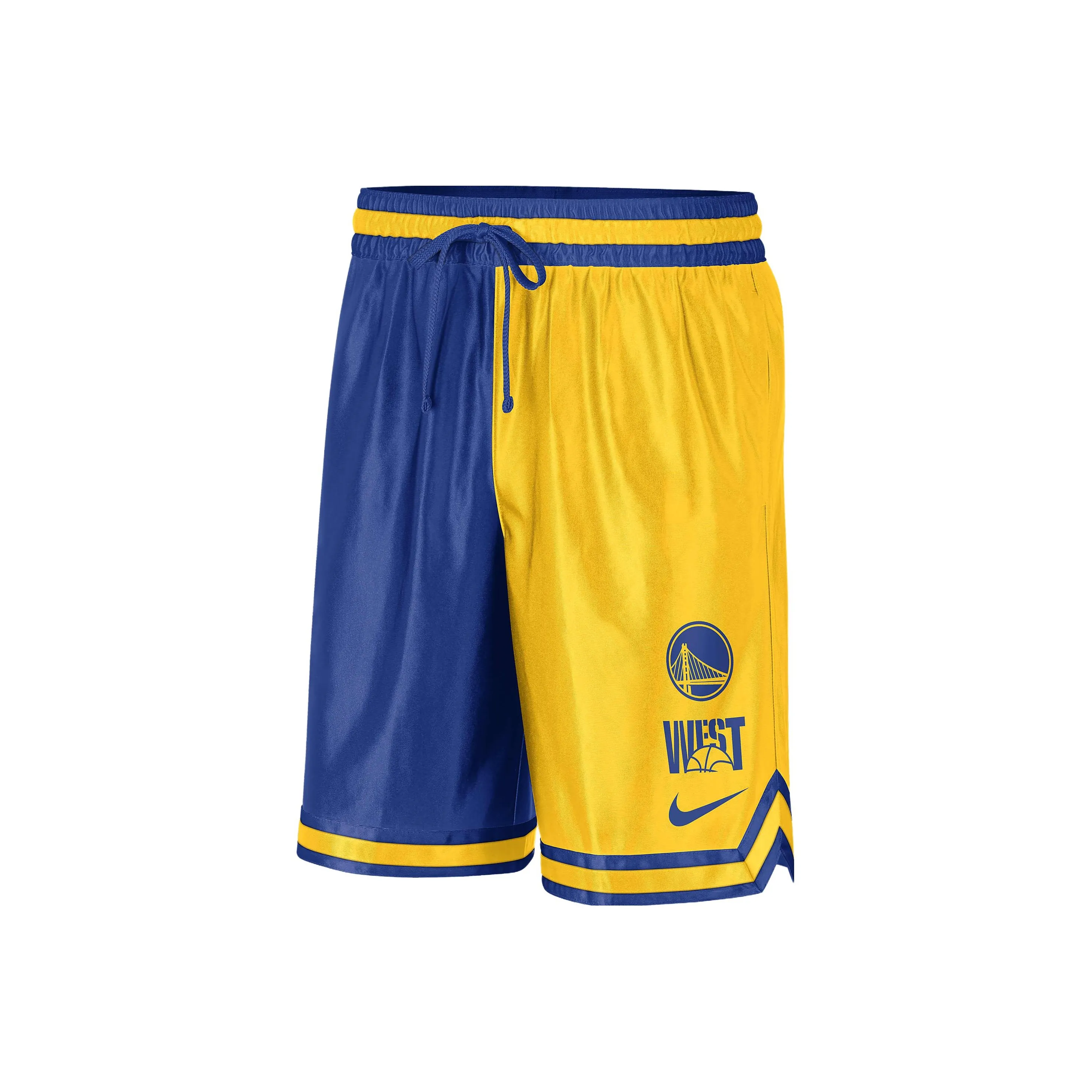 Nike Желто-синие Пэчворк Мужские спортивные шорты