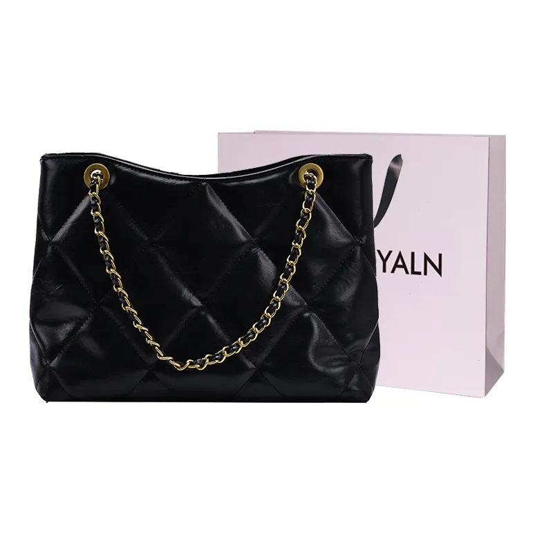 LOUIS ROYALN PU Shoulder Bag Regular Women's White/Black/Light Brown/Coffee