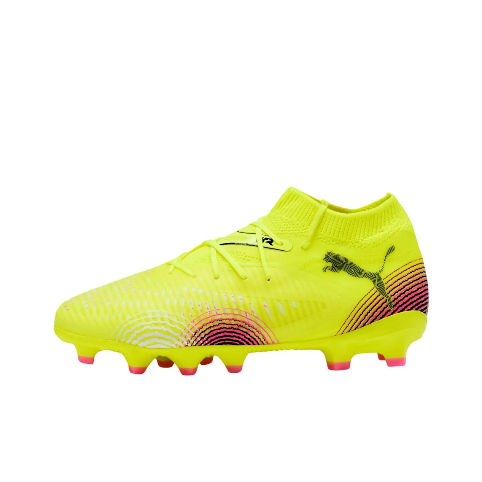 PUMA FUTURE 8 PRO MID Топ Детские футбольные бутсы Желтый черный