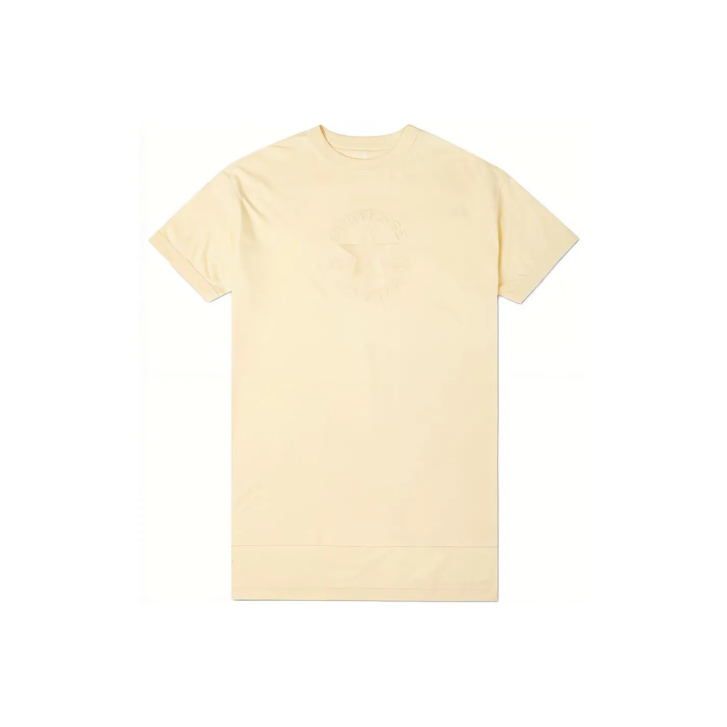 Converse Drop Shoulder Sleeve T Shirt Women's Light Yellow