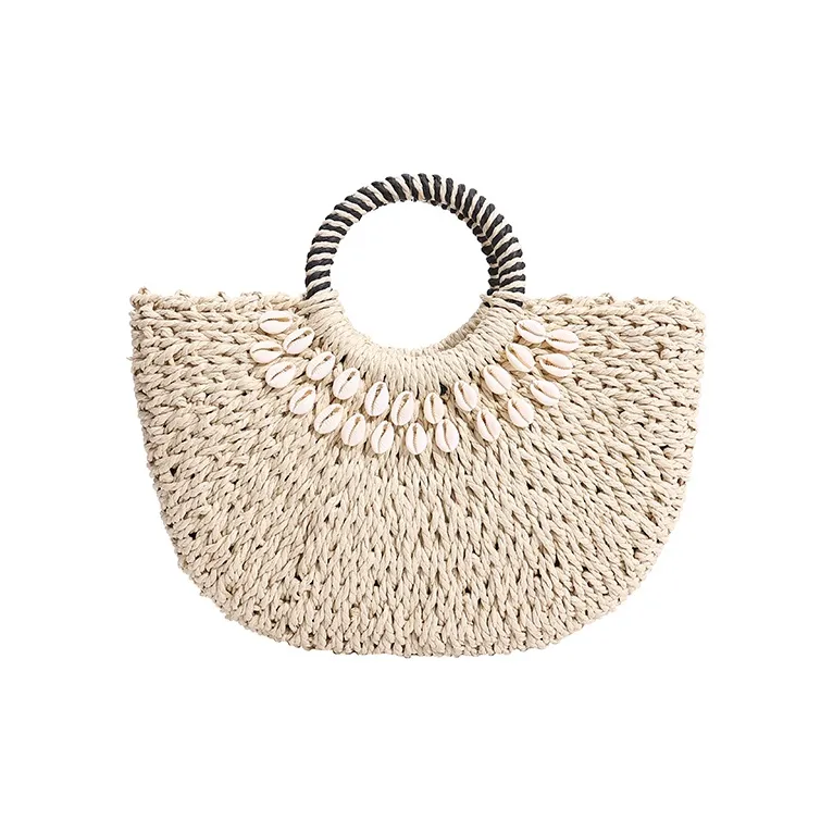 WXRX Сумка из соломенной плетени женская многоцветная