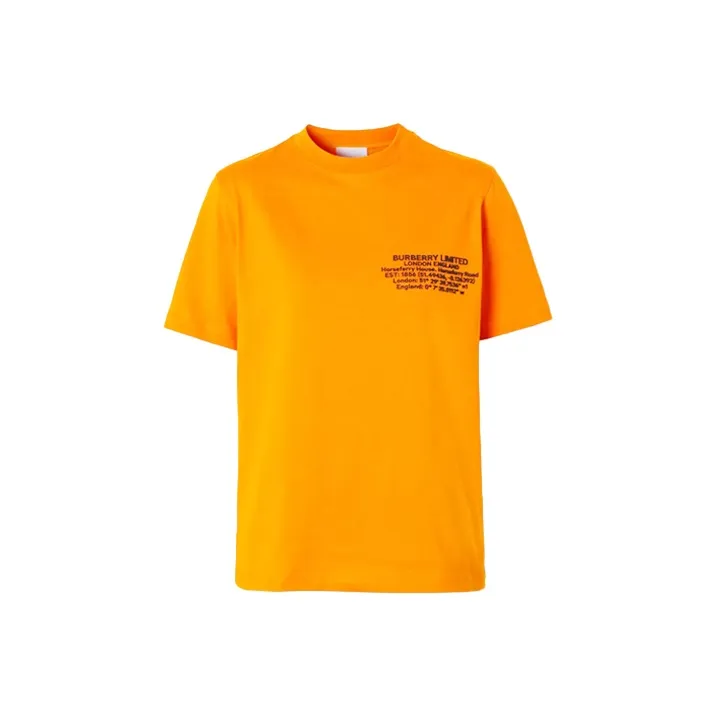 Burberry T-рубашка женская оранжевая