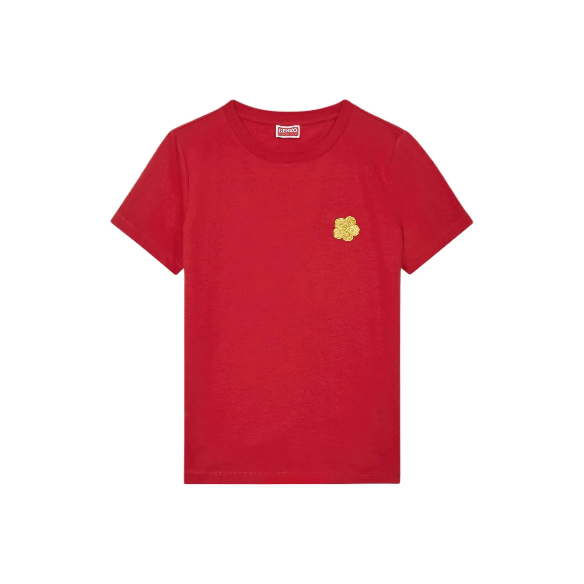 KENZO Стандартная футболка женская вишнево-красного цвета