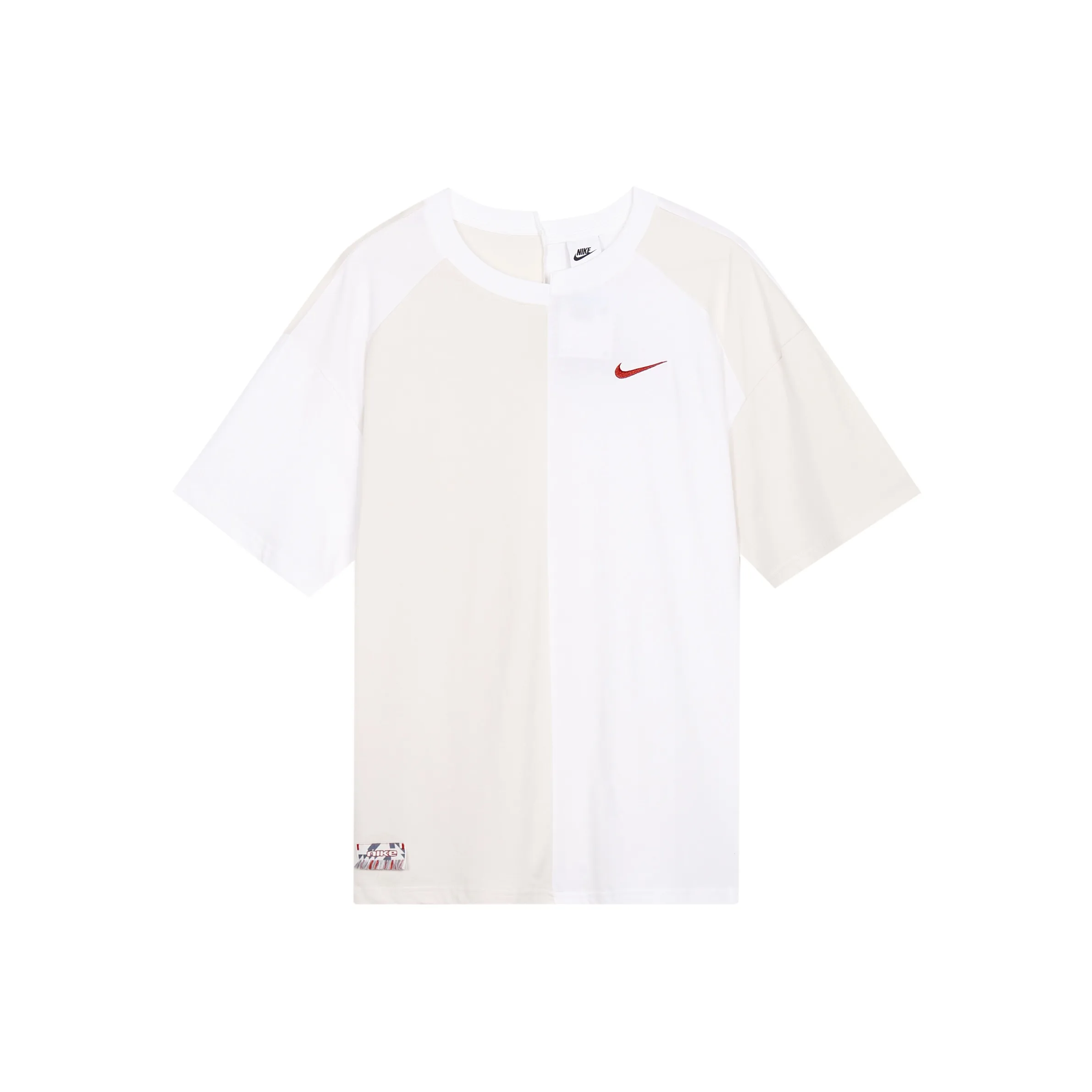 Nike Т-рубашка с рукавом-трубкой женская белая