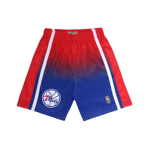 Mitchell Ness Red Королевский синий Мужские Баскетбольные шорты